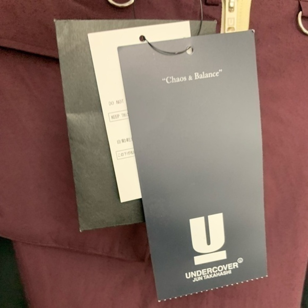 undercover jun takahashi chaos and balance maroon bondage zipper cargo pants uc - Picture 11 of 15